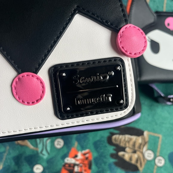 🌻 HOST PICK 🌻 ♠️ Kuromi x Loungefly Sanrio Backpack + Wallet ♠️ - Picture 3 of 5